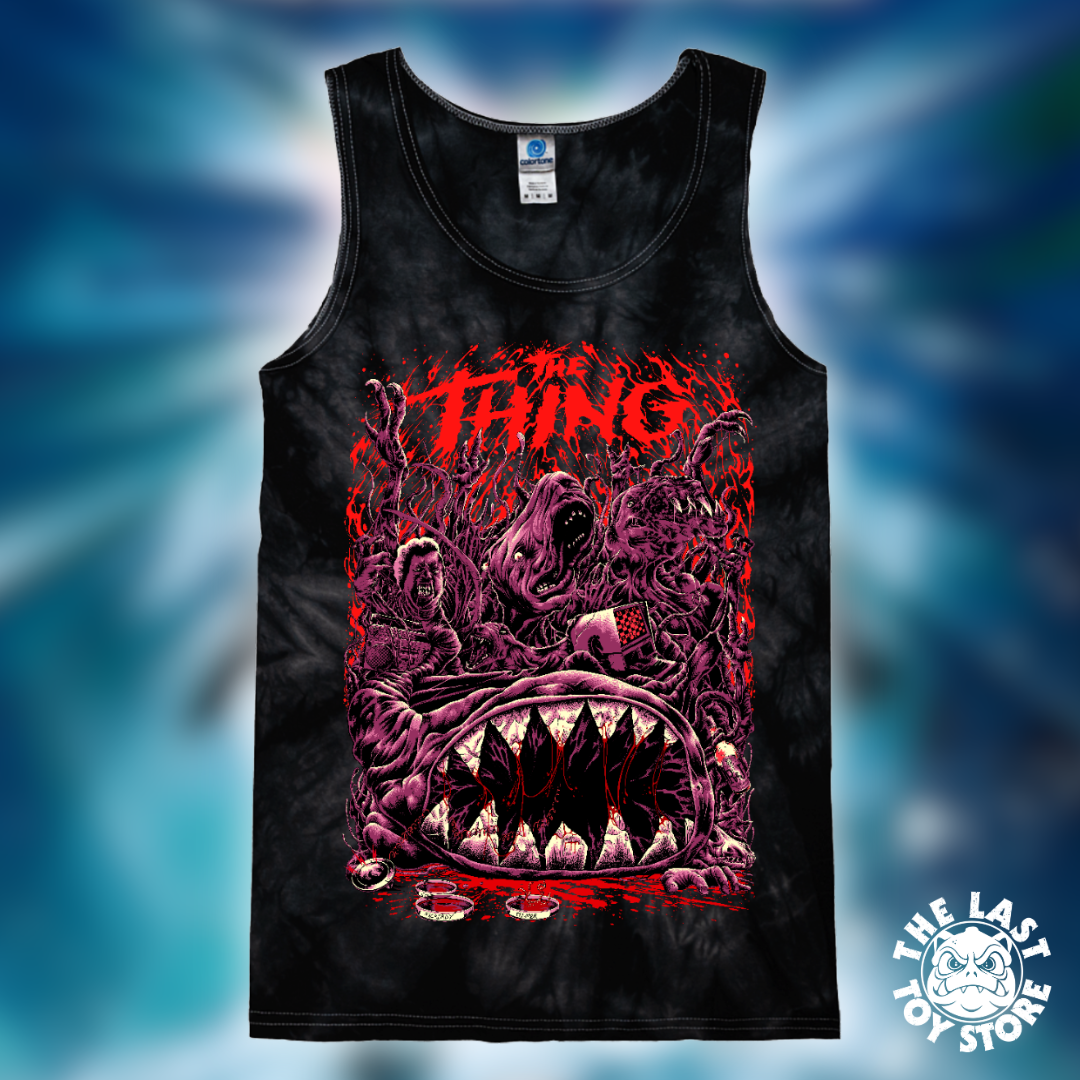 The Thing - Spider Black Tie Dye Tank Top