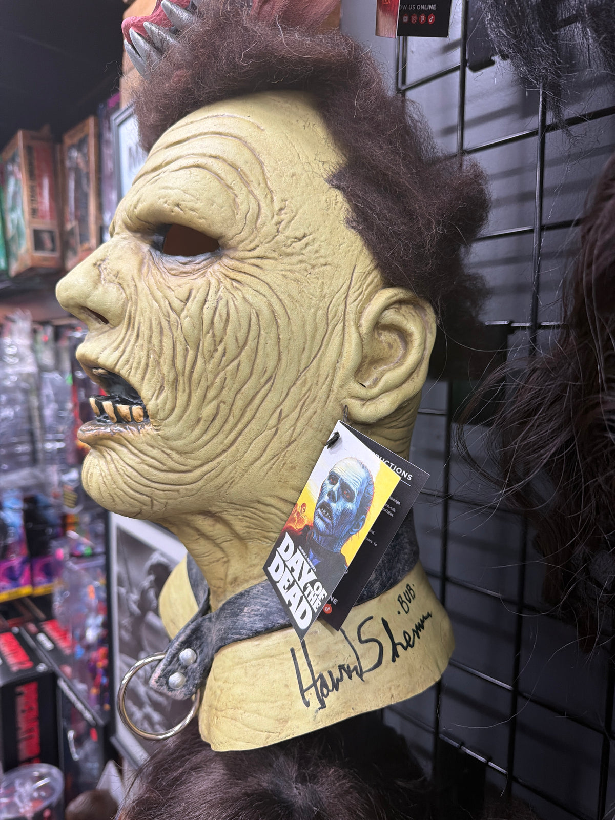 Day of the Dead: Zombie Bub - Latex Mask Signed by Howard Sherman