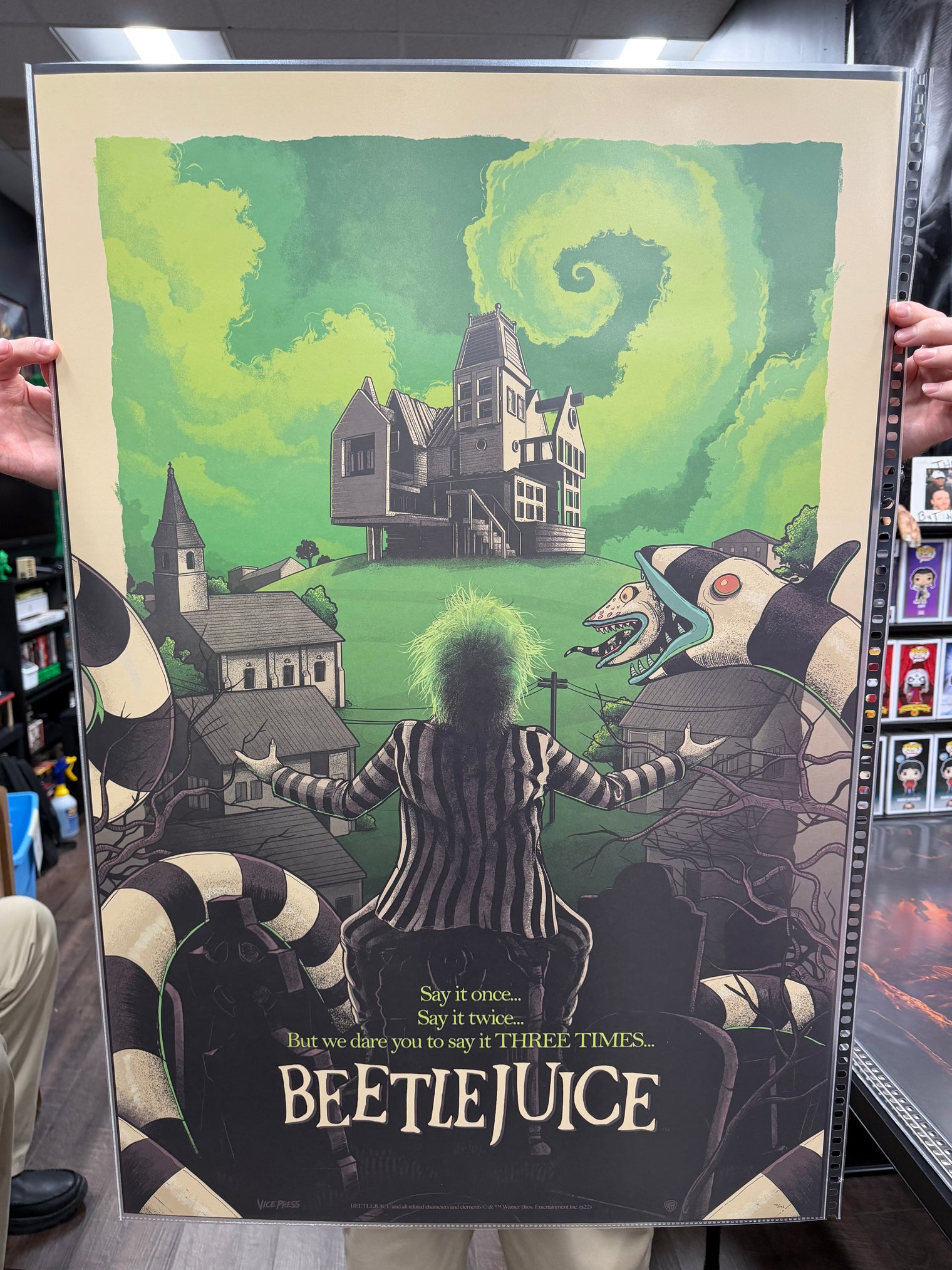 Beetlejuice - Lithograph Print by Mark Bell