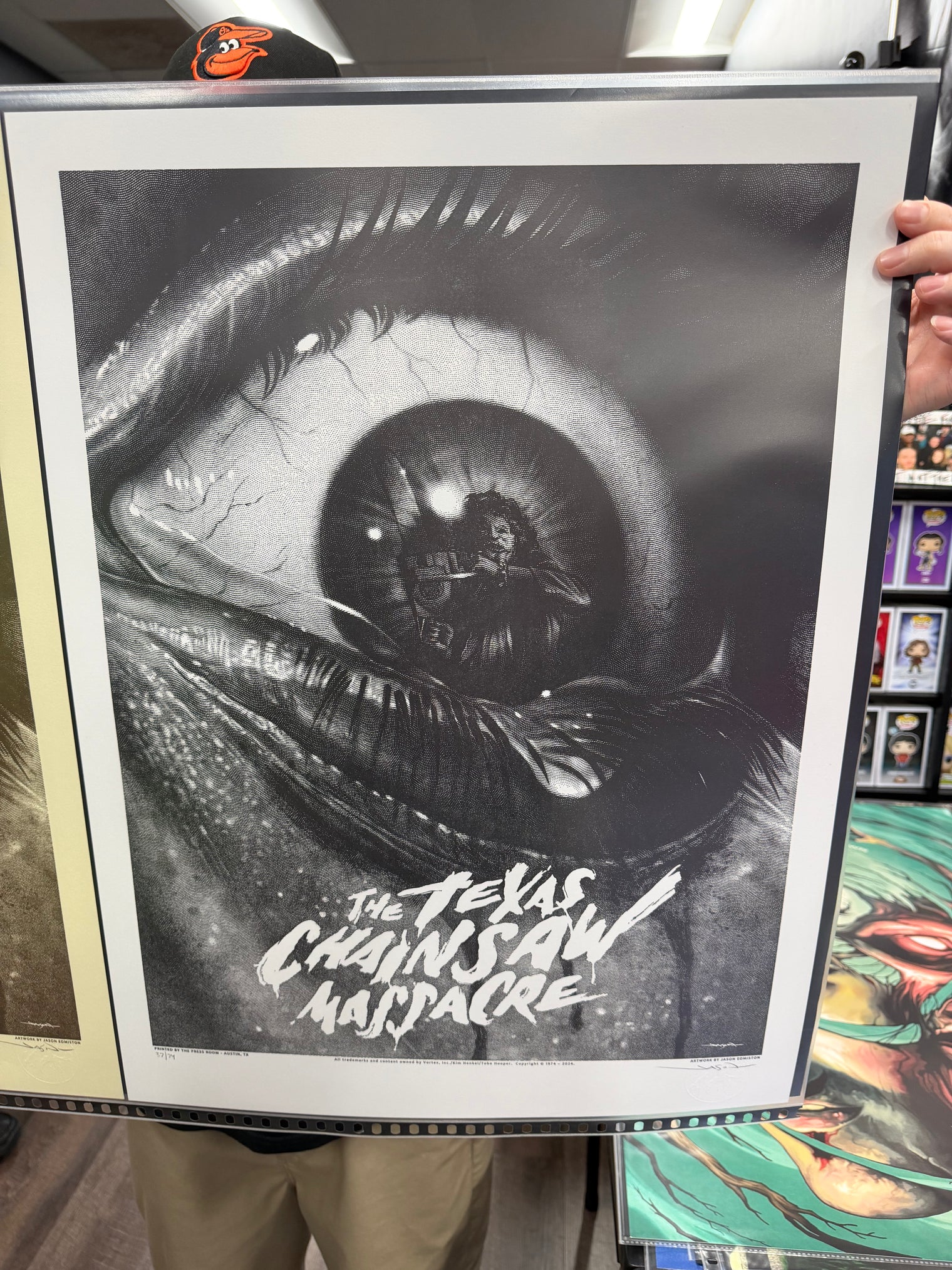 The Texas Chainsaw Massacre - Letterpress by Jason Edmiston