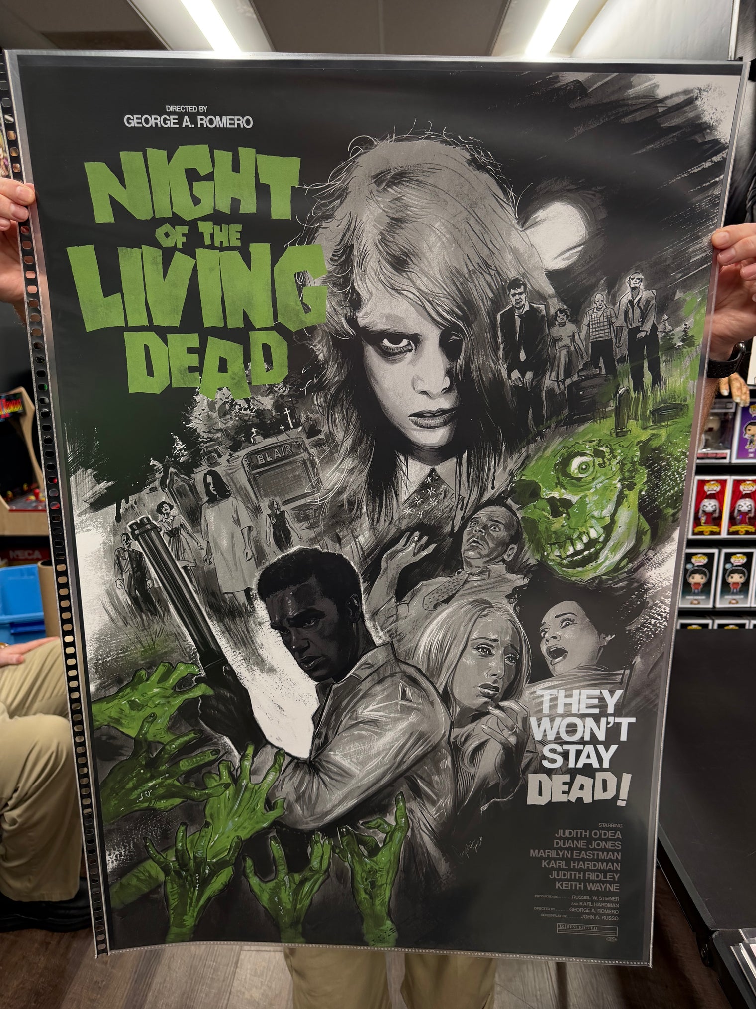 Night of the Living Dead - Screenprint by Susana 'Suspiria' Vilchez