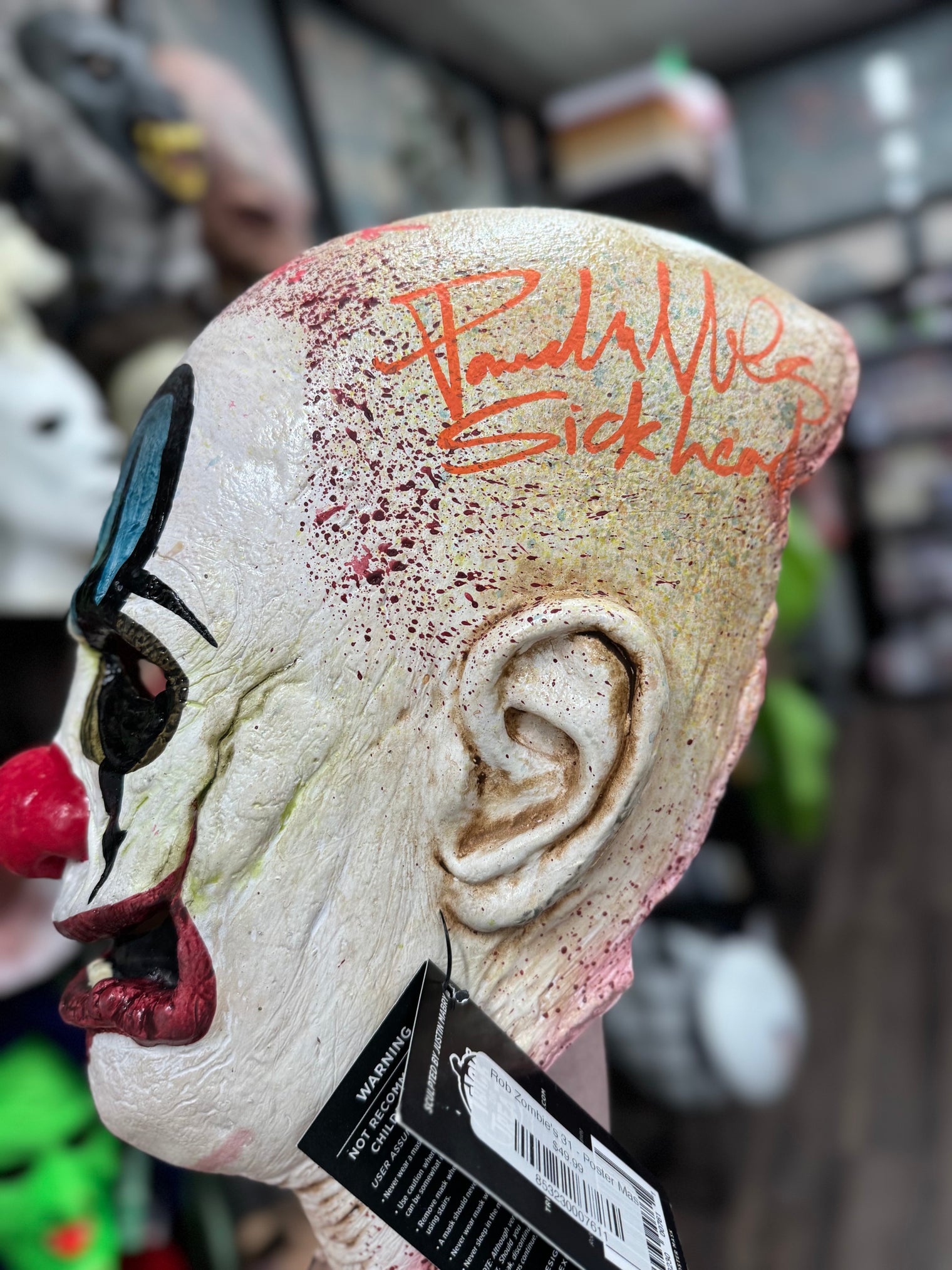Rob Zombie's 31 - Poster Mask Signed by 3