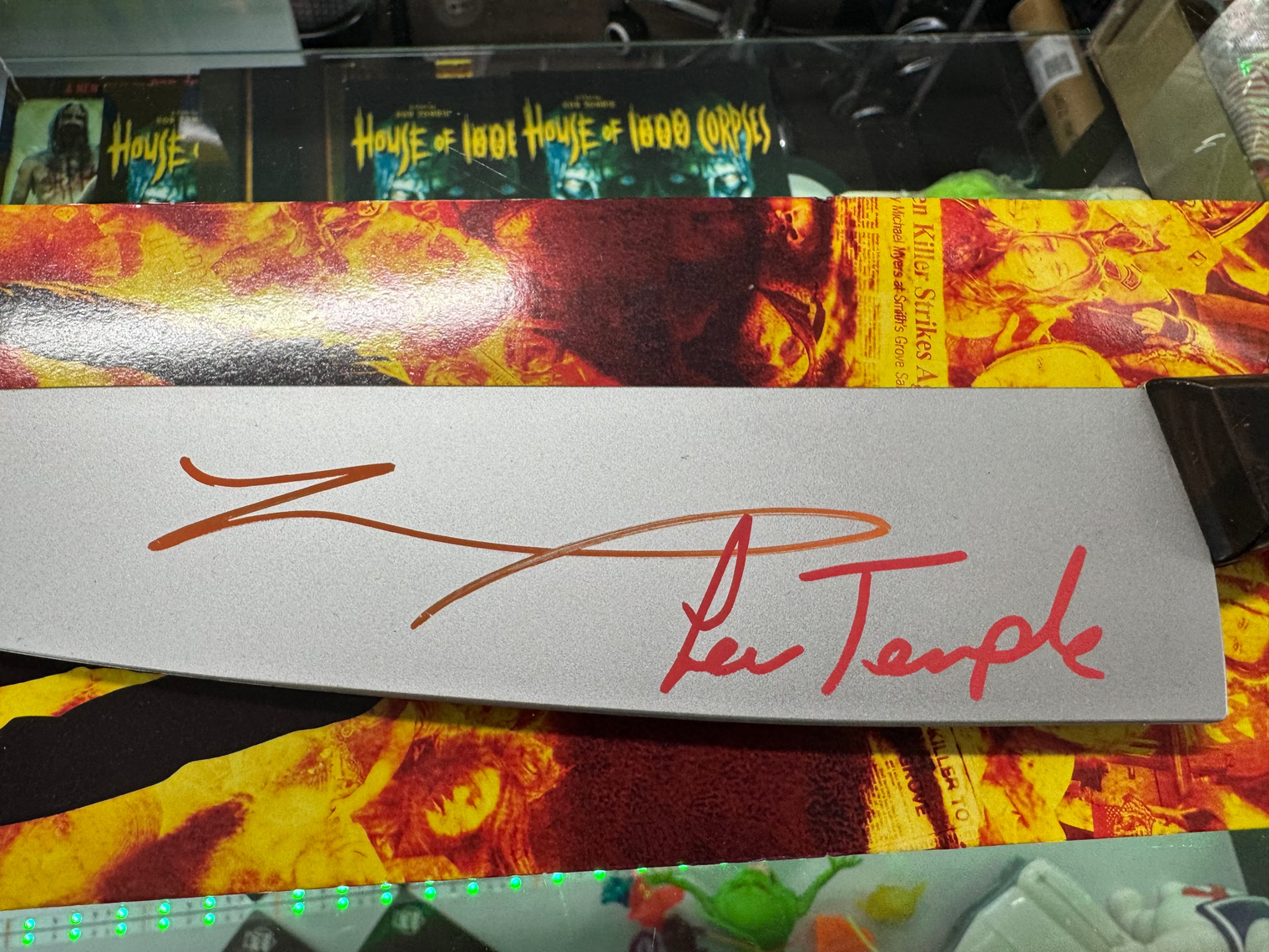 Rob Zombie's Halloween - Knife Prop signed by Tyler Mane and Lew Temple