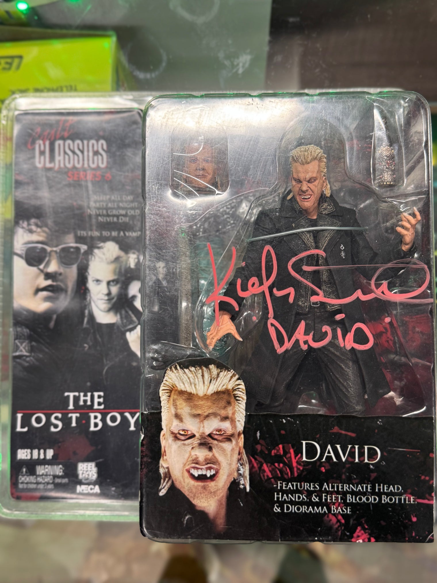 The Lost Boys: David Series 6 Cult Classics signed by Kiefer Sutherland - 7" Scale Figure