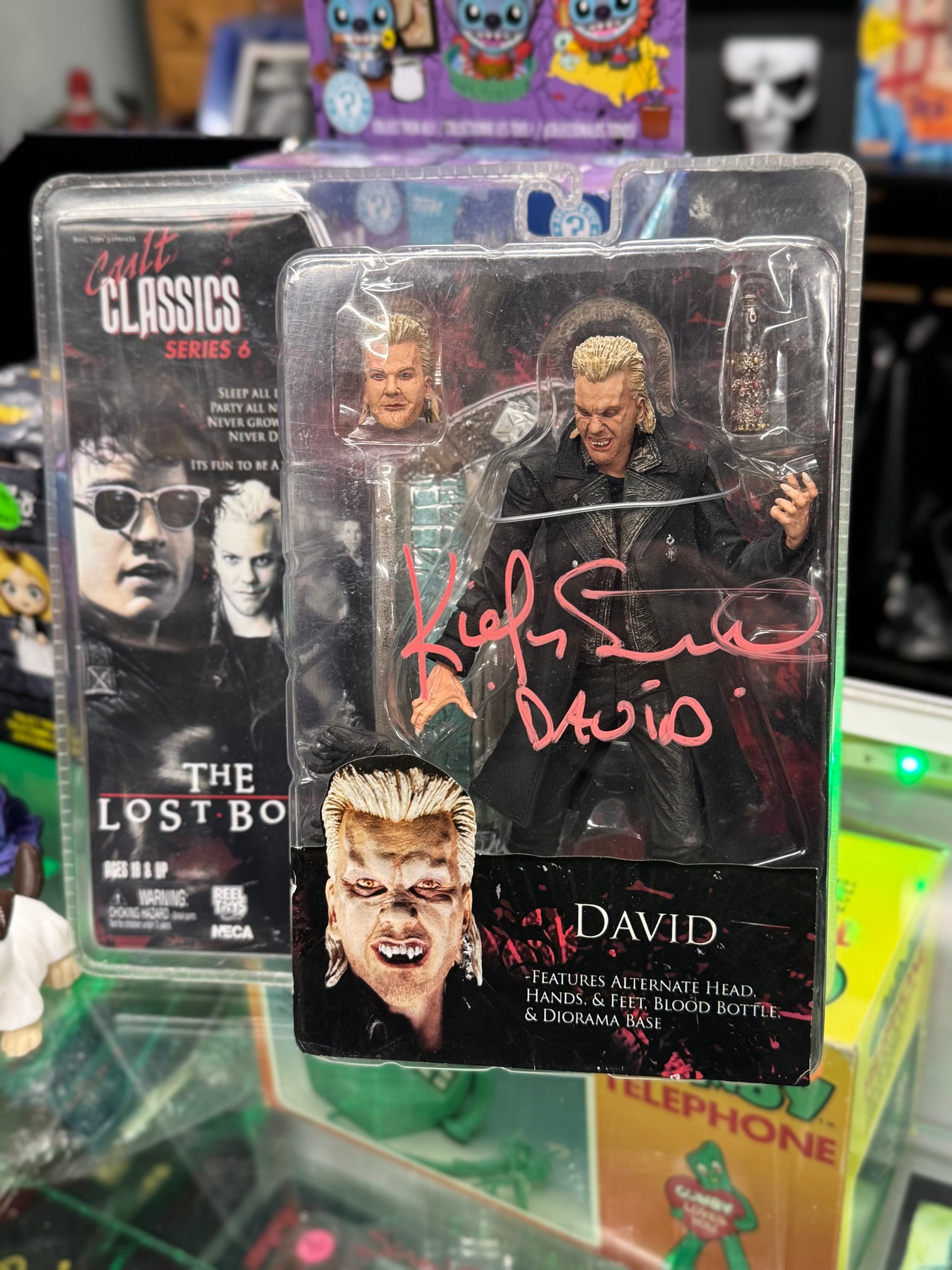 The Lost Boys: David Series 6 Cult Classics signed by Kiefer Sutherland - 7" Scale Figure