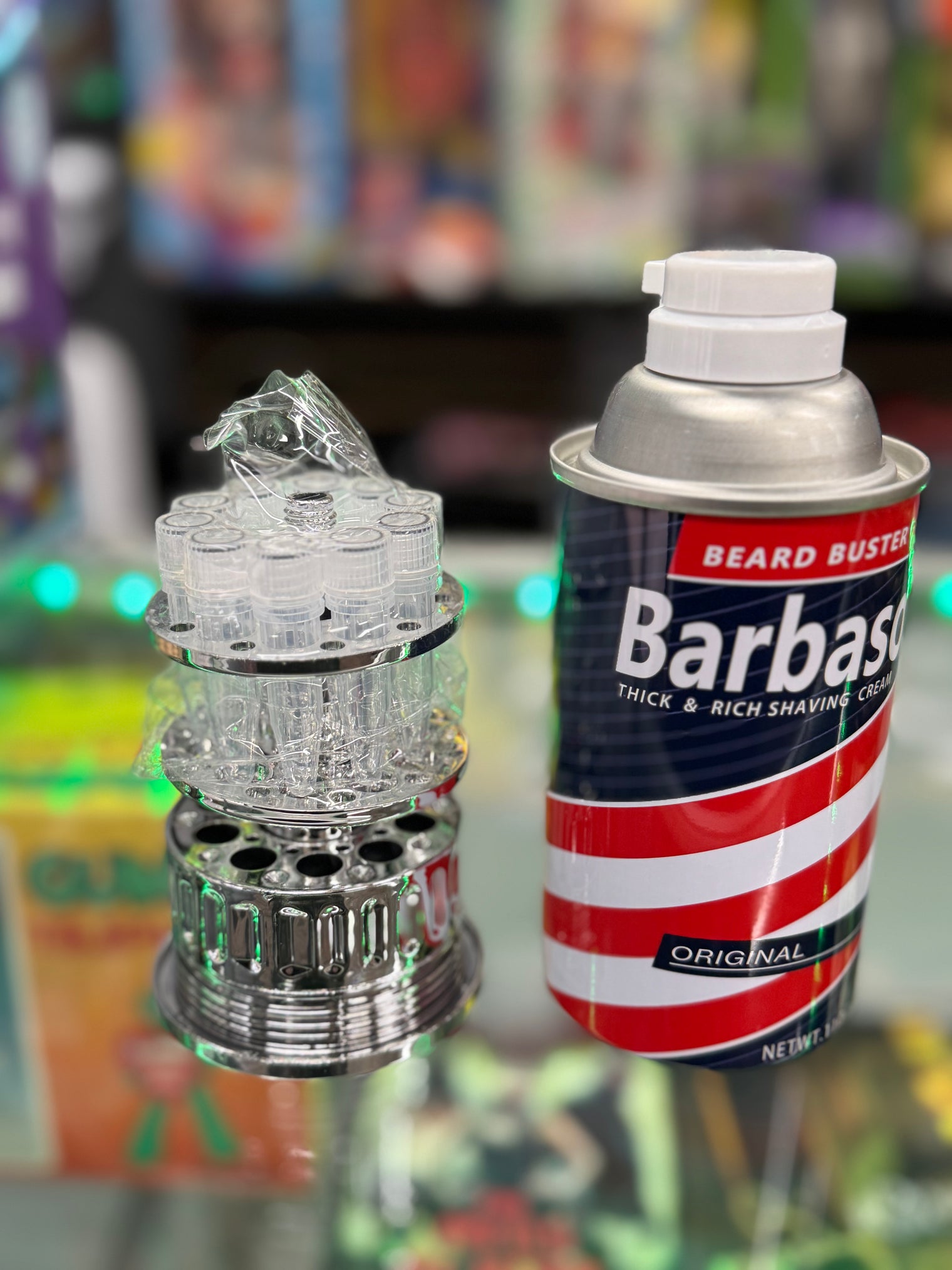 Jurassic Park: Cryogenics Barbasol Can Replica