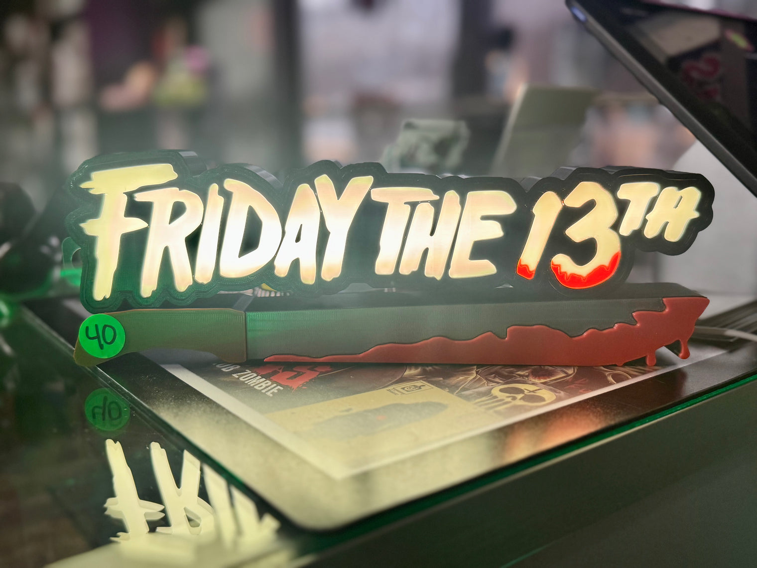 Friday the 13th - 3D Logo Lamp