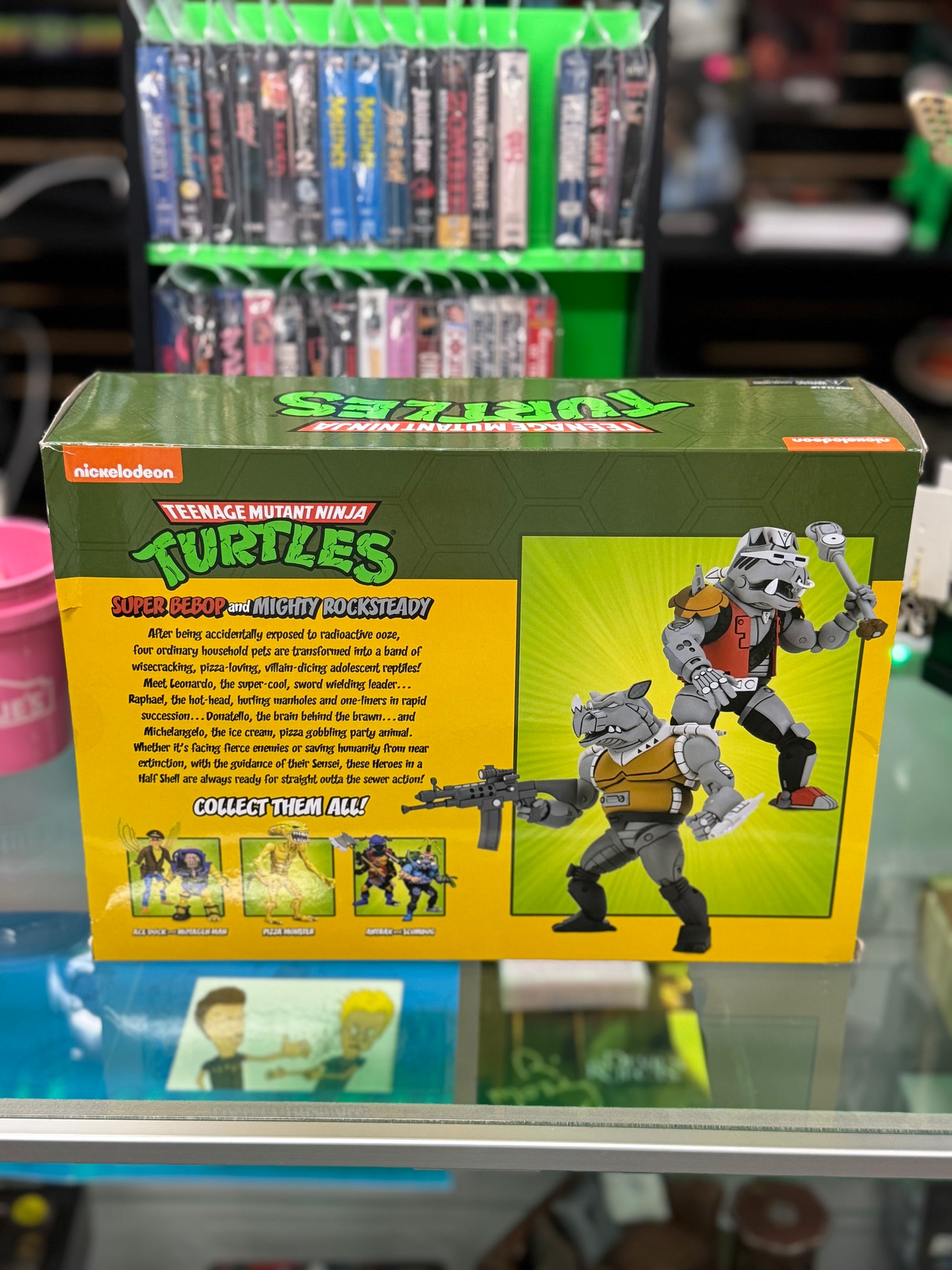 TMNT (Cartoon): Super Bebop and Mighty Rocksteady - 7" Scale Figures