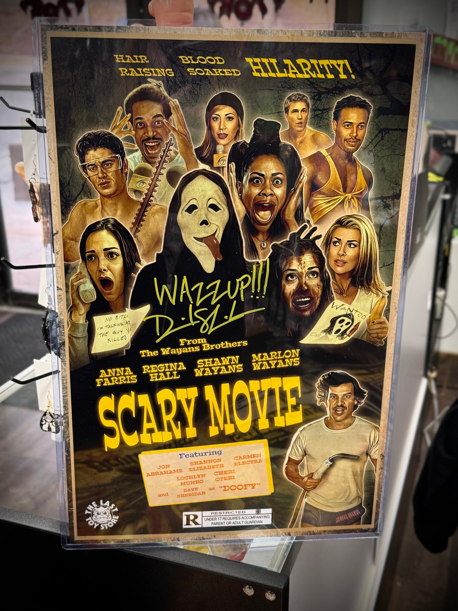Exclusive Scary Movie 11x17 Print - Signed by Dave Sheridan