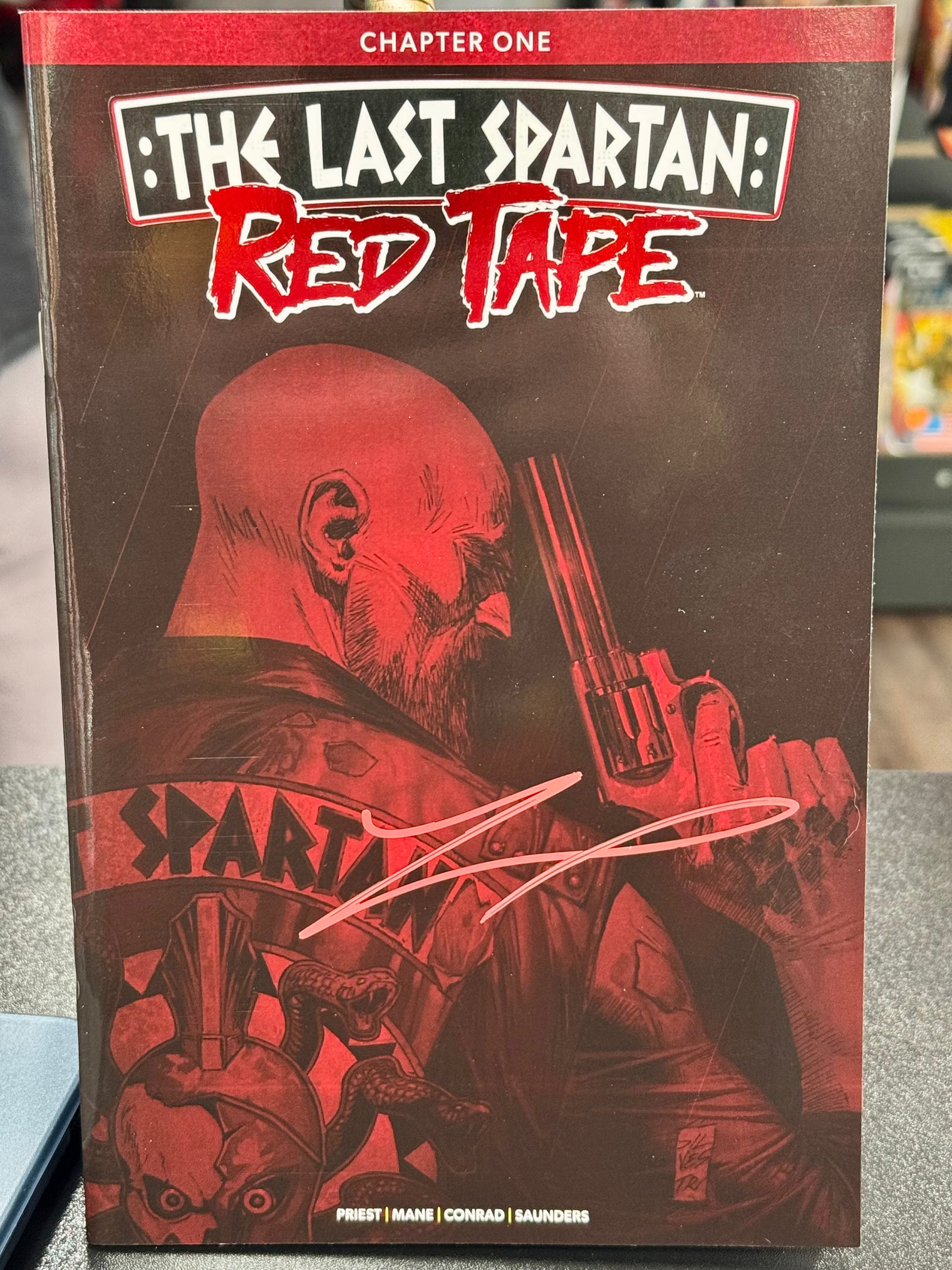 The Last Spartan: Red Tape (First Edition Comic Book) - Signed by Tyler Mane