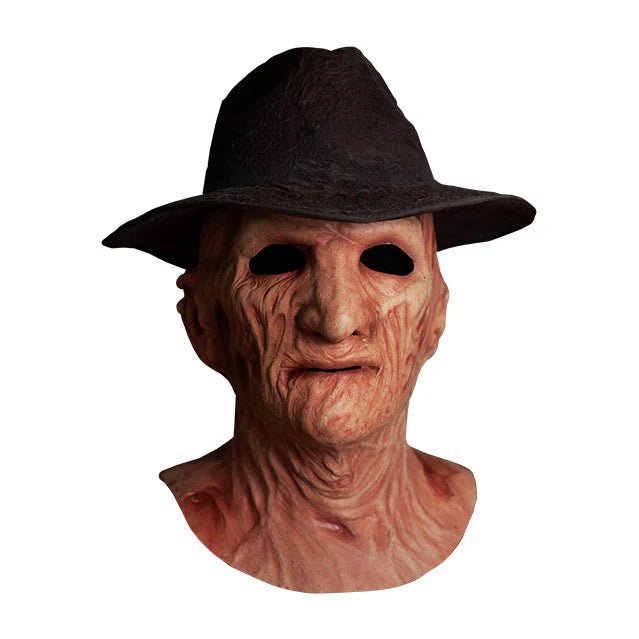 A Nightmare on Elm Street 2: Freddy's Revenge - Deluxe Freddy Krueger Mask with Fedora - Trick or Treat Studios