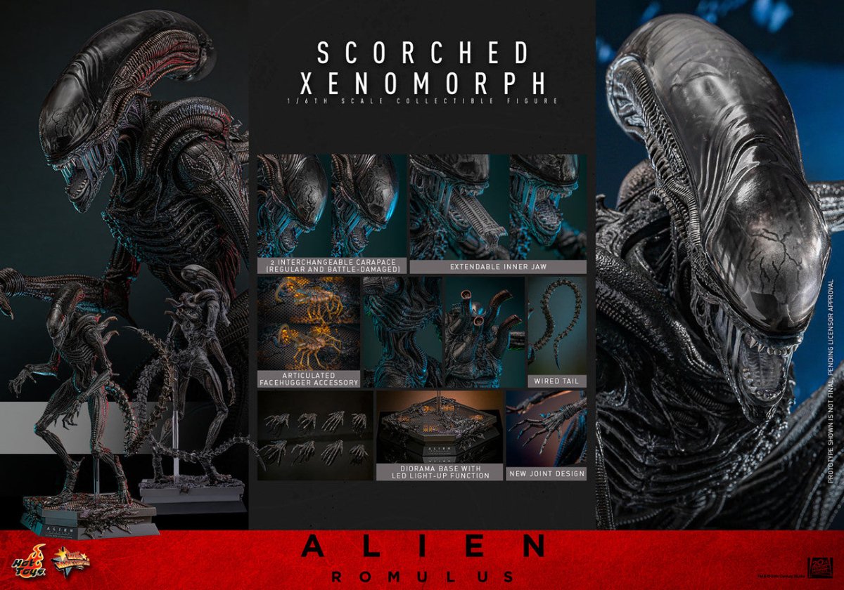 Alien Romulus: Scorched Xenomorph - 1/6 Scale Figure - The Last Toy Store
