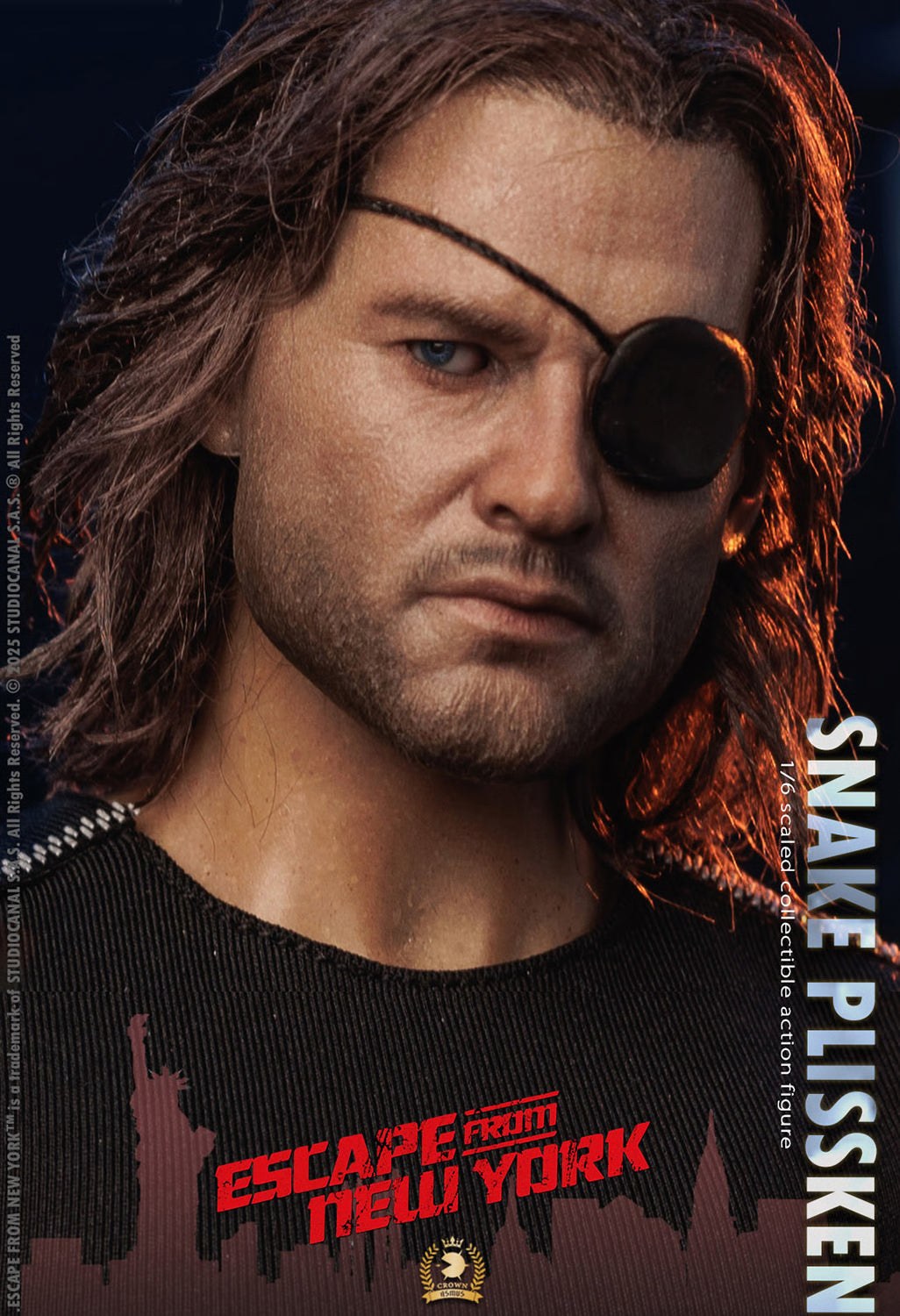 Escape from New York: Snake Plissken (Real Hair Version) - 1/6 Scale Figure