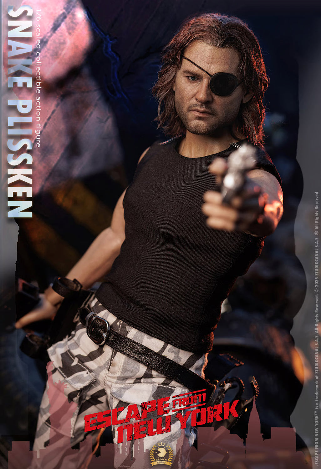 Escape from New York: Snake Plissken (Real Hair Version) - 1/6 Scale Figure