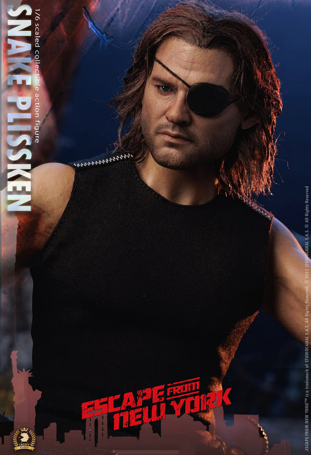 Escape from New York: Snake Plissken (Real Hair Version) - 1/6 Scale Figure