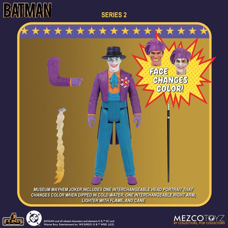 Mezco Toyz - Batman (1989) Series 2 - 5 Points Action Figures Set of 3
