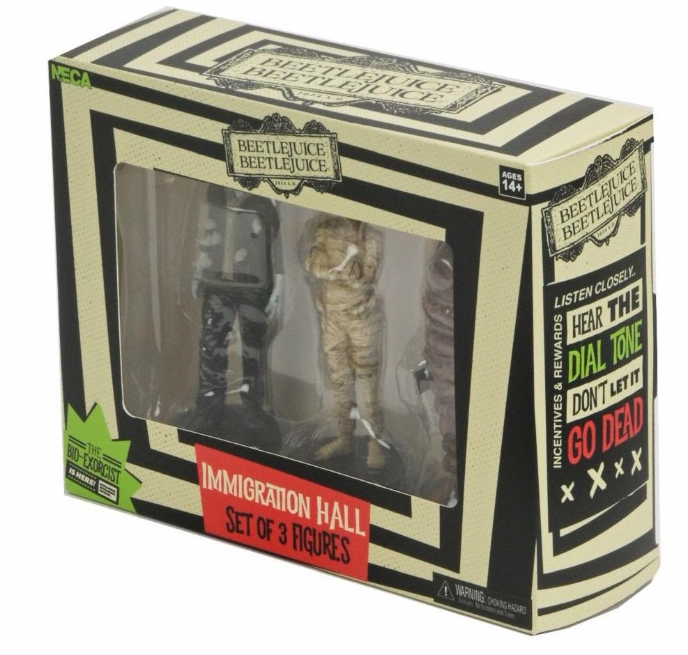 Beetlejuice 2: Immigration Hall Set 1 - 3" Figure Set - NECA