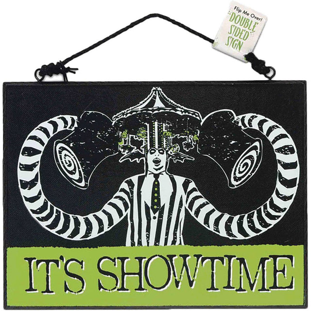 Beetlejuice - 8x6 Double Sided Wood Sign - The Last Toy Store