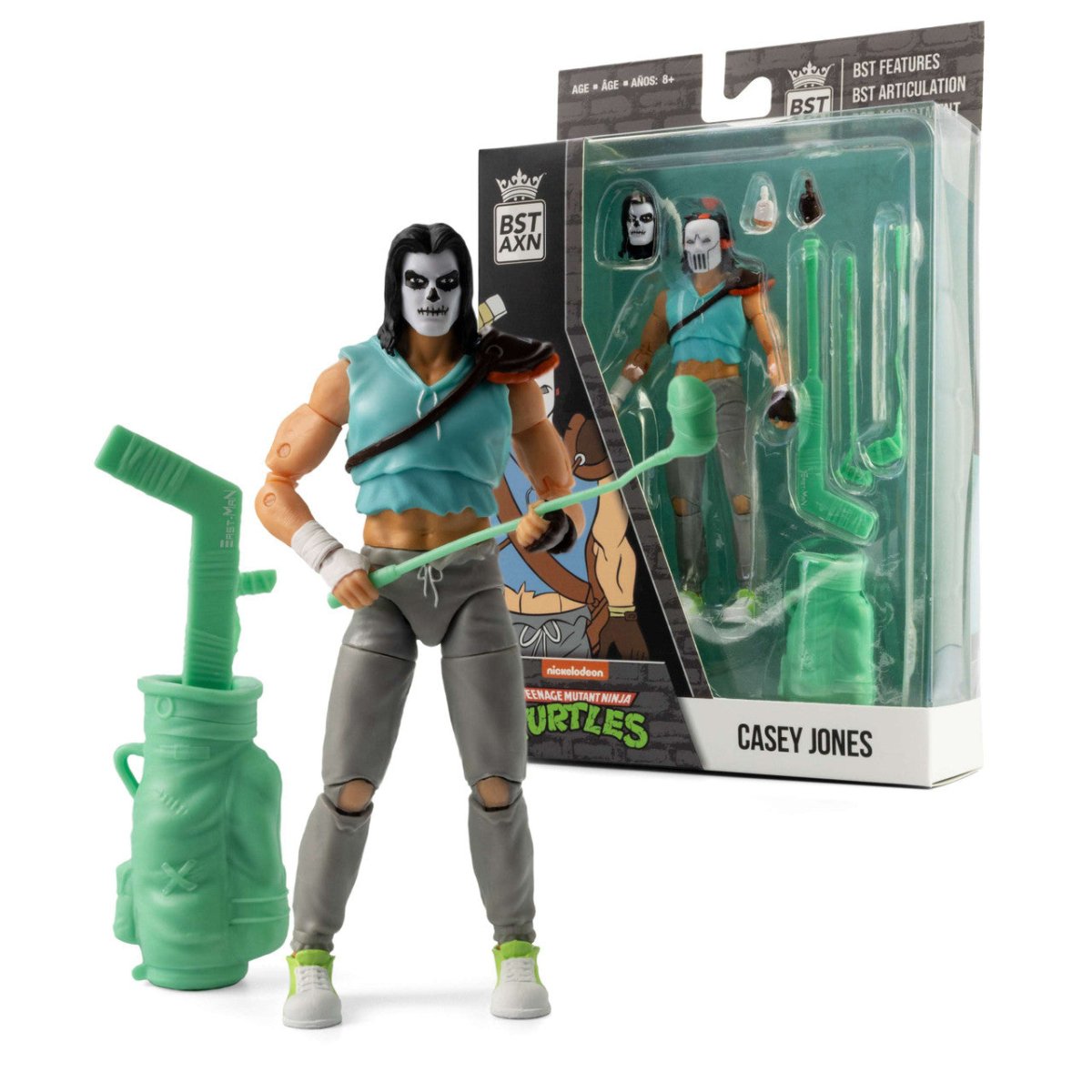 BST AXN TMNT Casey Jones Skull Face 5" Action Figure - The Last Toy Store