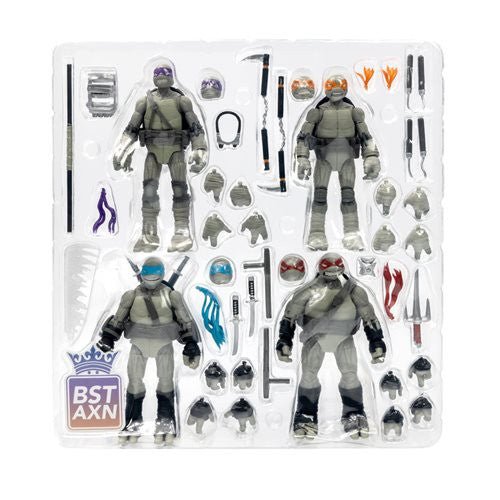 BST AXN TMNT: IDW Comics (Black & White) Turtle 4 Pack - SDCC 2023 Exclusive - The Last Toy Store