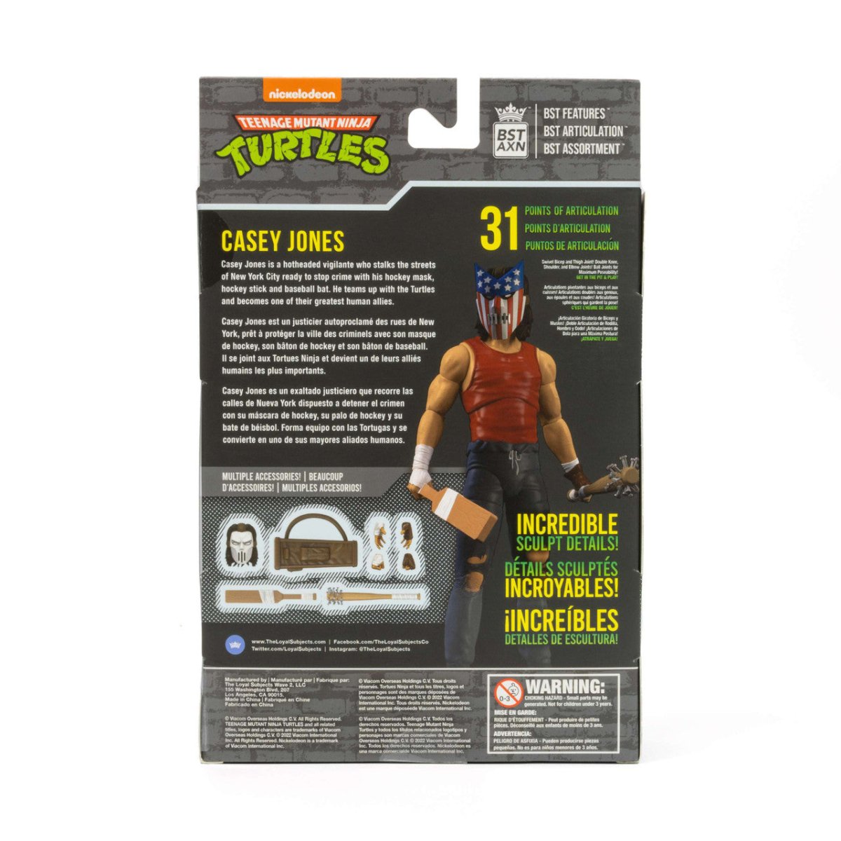 BST AXN TMNT: Urban Legend Casey Jones - 5" Action Figure - The Last Toy Store