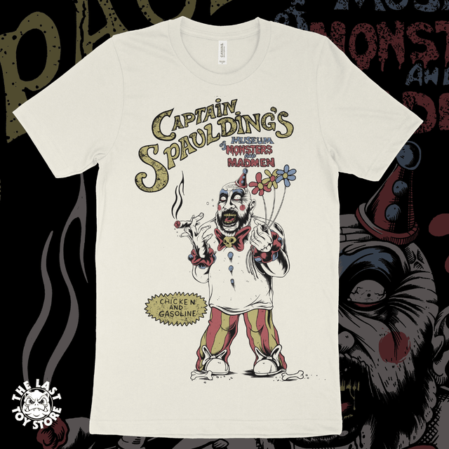 Captain Spaulding - Regular Shirt (Vintage White) - The Last Toy Store