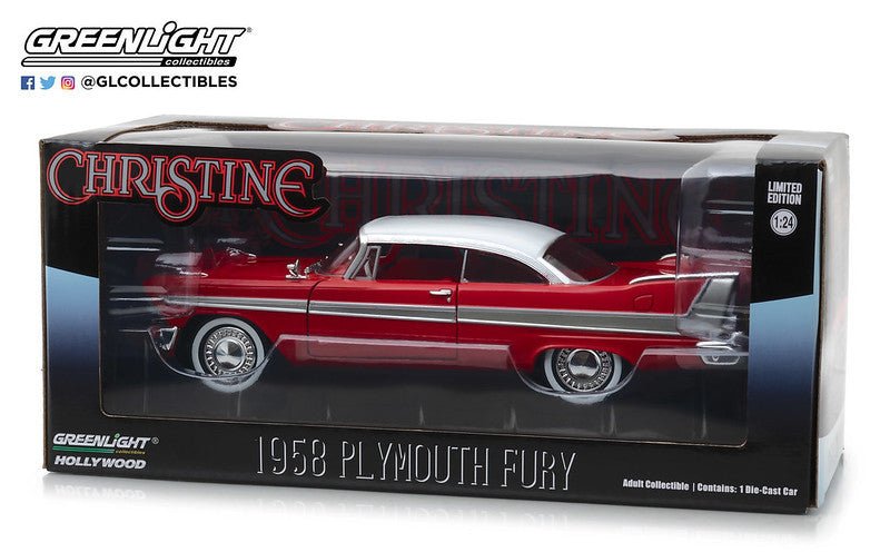Christine (1983): 1958 Plymouth Fury - 1/24 Scale Die Cast Car - Greenlight Toys