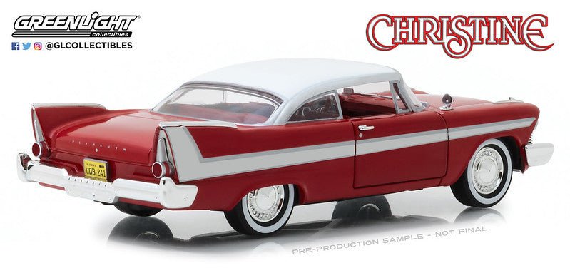Christine (1983): 1958 Plymouth Fury - 1/24 Scale Die Cast Car - Greenlight Toys