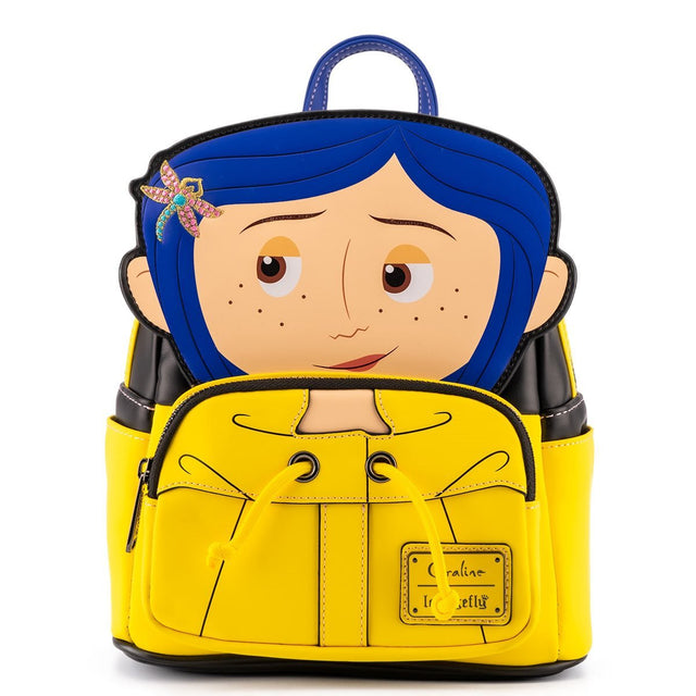 Coraline: Raincoat Cosplay Coraline - Mini Backpack - Loungefly