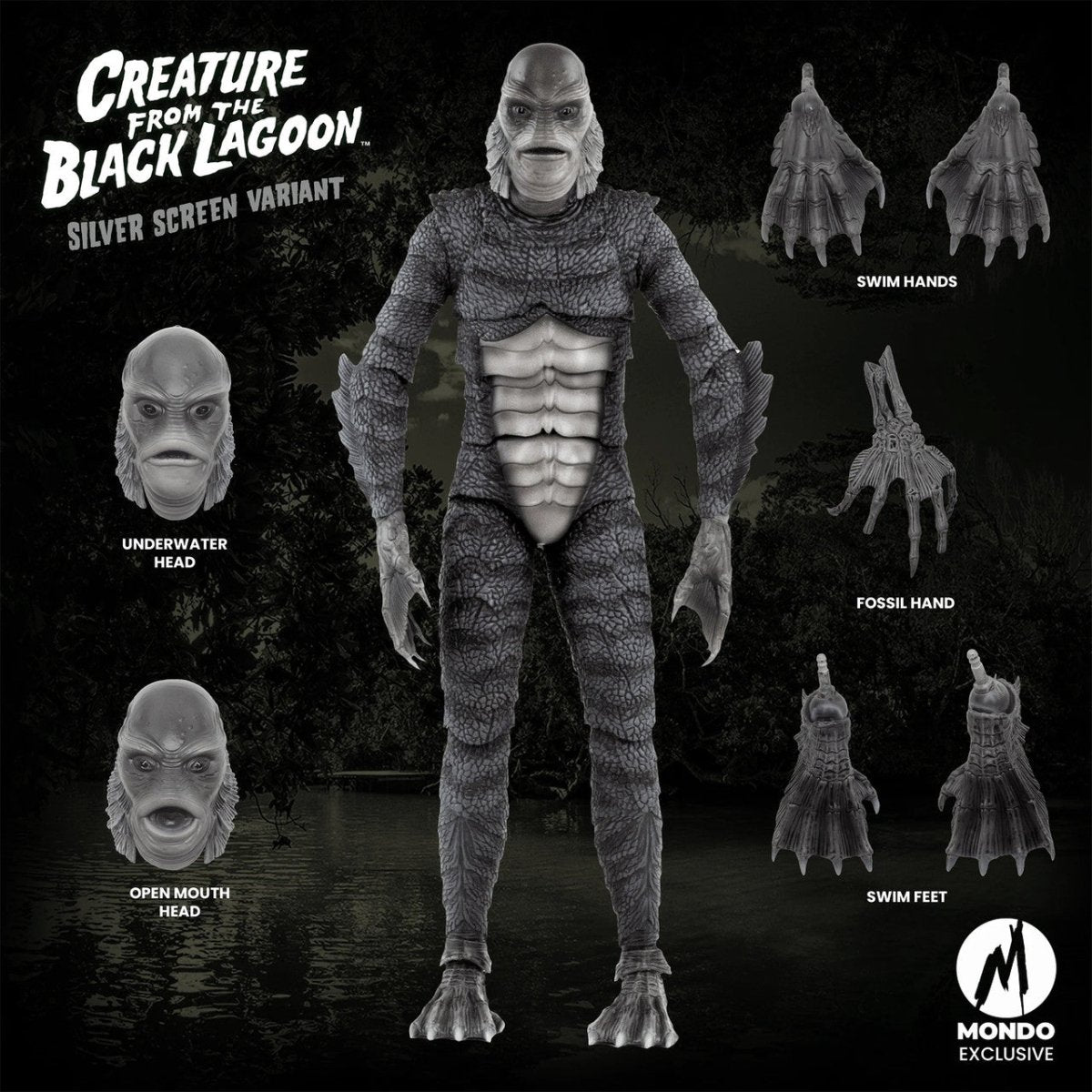 Creature from the Black Lagoon (Silver Screen Variant) - 1/6 Scale Figure - The Last Toy Store