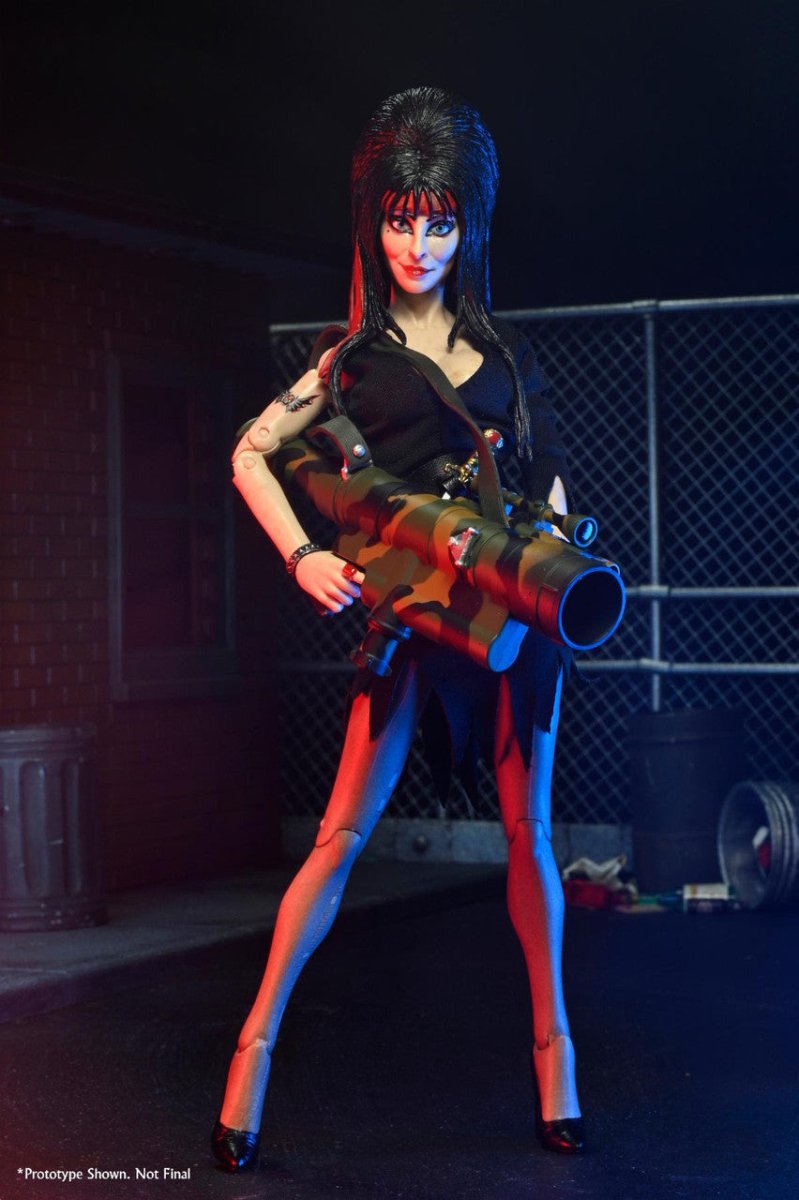 Elvira, Mistress of the Dark: Commando Elvira - 8" Clothed Figure - The Last Toy Store
