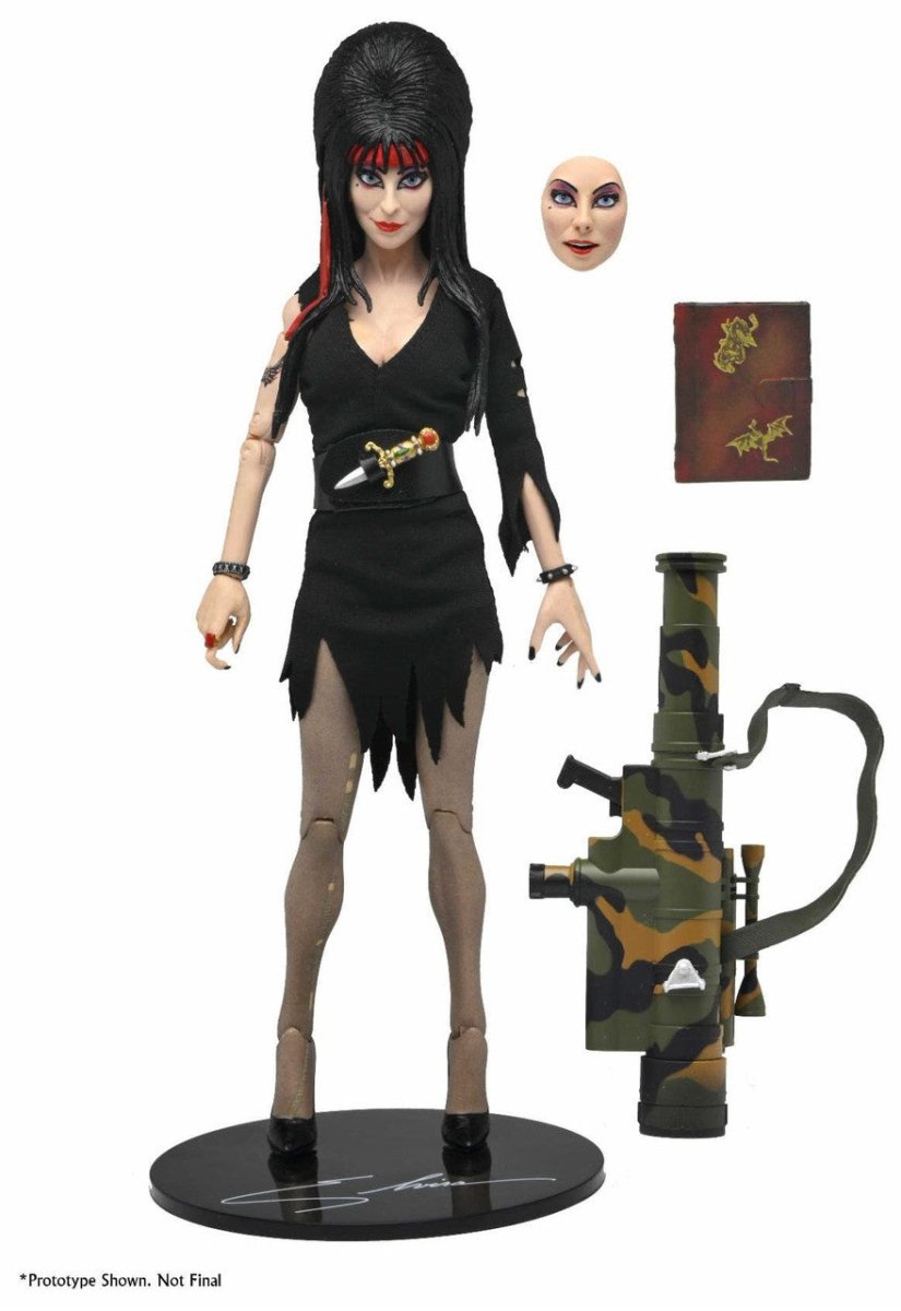 Elvira, Mistress of the Dark: Commando Elvira - 8" Clothed Figure - The Last Toy Store
