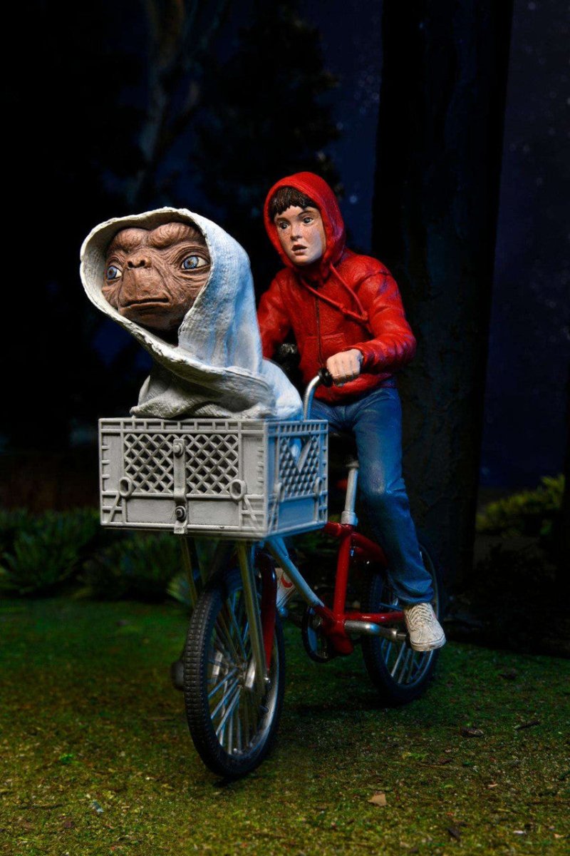 E.T. The Extra - Terrestrial: (40th Anniversary Editon) Elliott & E.T. on Bike - 7" Scale Action Figure - The Last Toy Store
