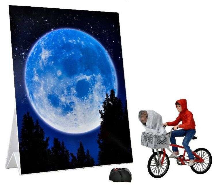 E.T. The Extra - Terrestrial: (40th Anniversary Editon) Elliott & E.T. on Bike - 7" Scale Action Figure - The Last Toy Store