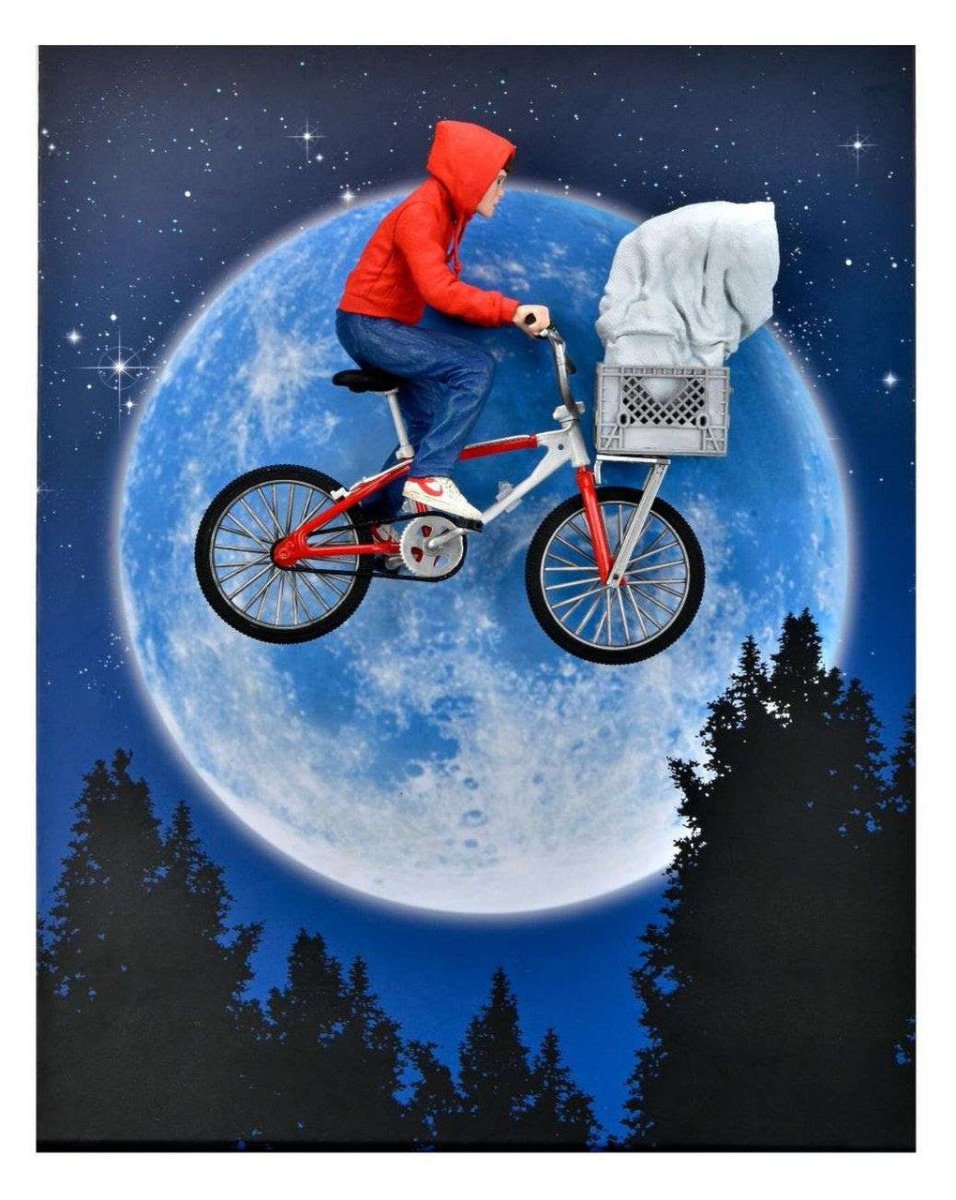 E.T. The Extra - Terrestrial: (40th Anniversary Editon) Elliott & E.T. on Bike - 7" Scale Action Figure - The Last Toy Store