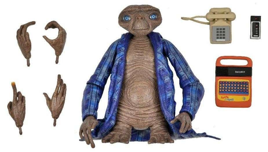 E.T. The Extra-Terrestrial: (40th Anniversary Editon) Ultimate Telepathic E.T. - 7" Scale Action Figure - NECA
