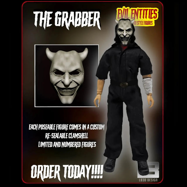 Evil Entities: The Black Phone: Grabber - Custom 8" Figure - LB3D Design