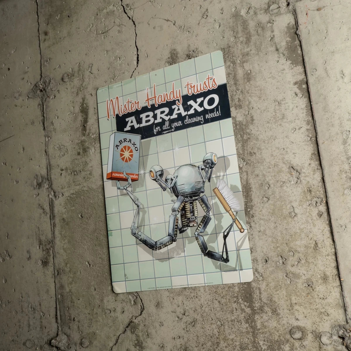 Fallout - Mr. Handy Metal Sign - Trick or Treat Studios