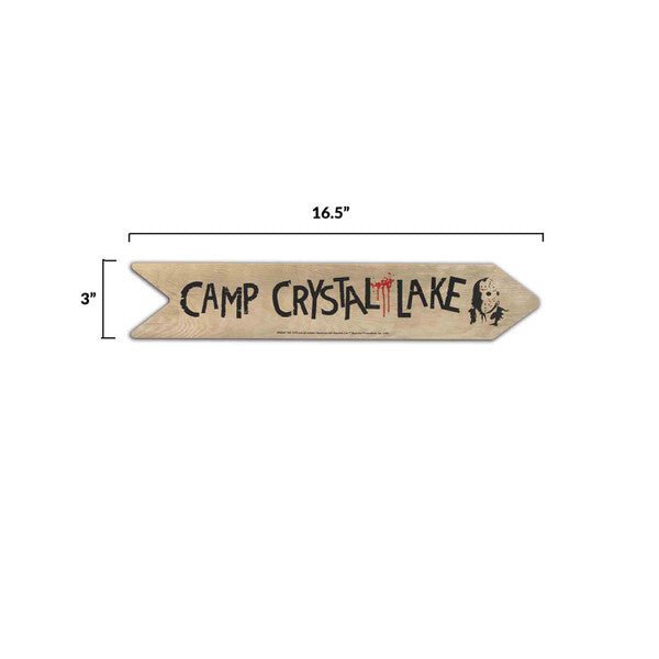 Friday the 13th: Camp Crystal Lake - 16.5" Wood Sign - The Last Toy Store