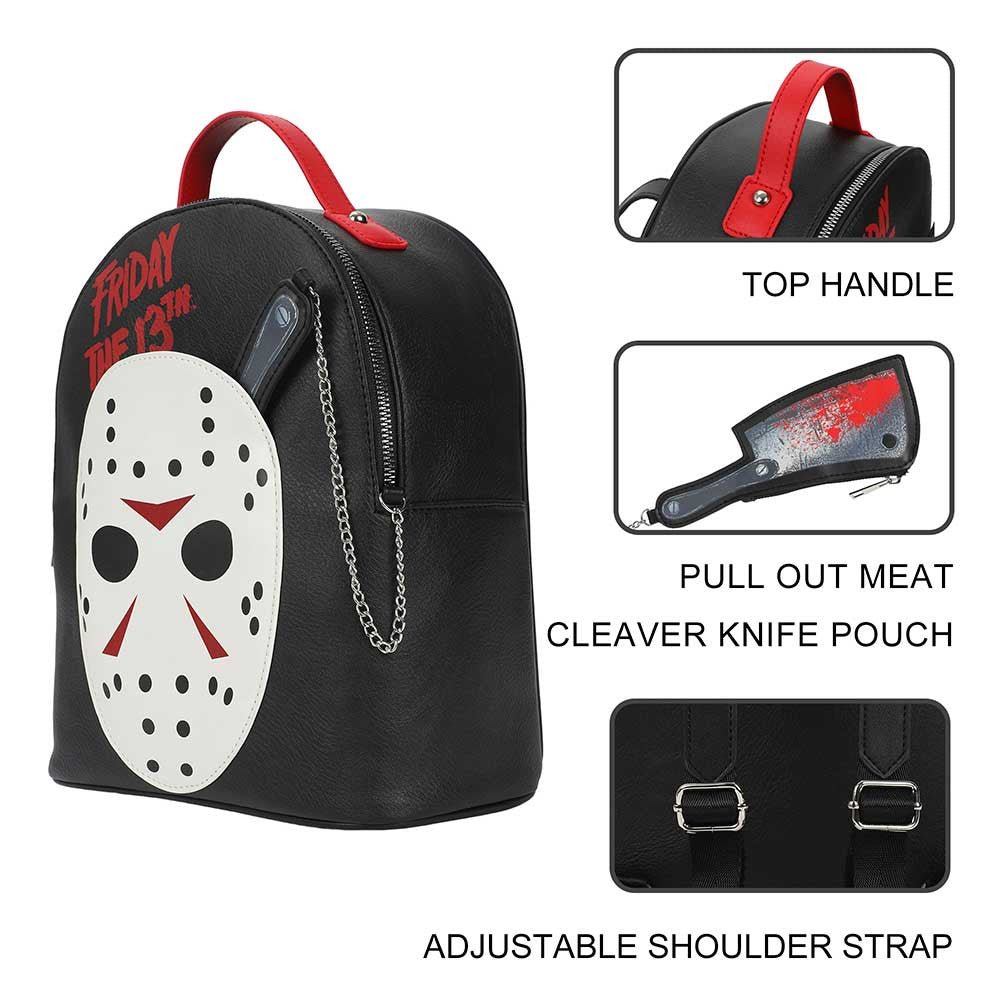 Friday the 13th - Jason Mask Mini Backpack & Knife Coin Purse - The Last Toy Store