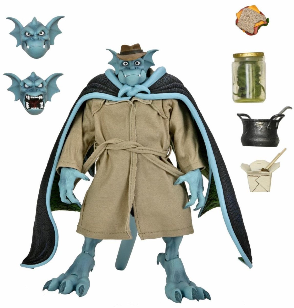 Gargoyles: Ultimate Detective Broadway "Silver Falcon" (Closed Wings) - 7" Scale Figure - The Last Toy Store