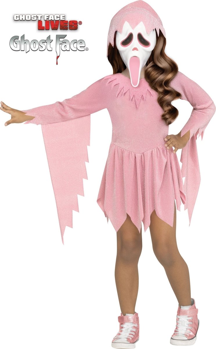 Ghost Face - Pastel Pink Shimmer Toddler Costume - Fun World