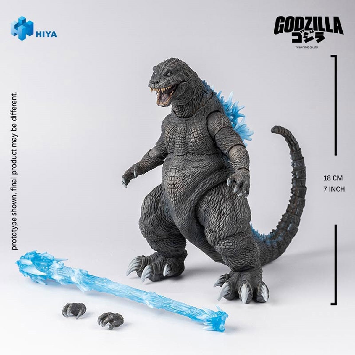 Godzilla, Mothra and King Ghidorah: Giant Monsters All - out Attack (2001) - Heat Ray Attack Godzilla 7" Action Figure - Hiya Toys