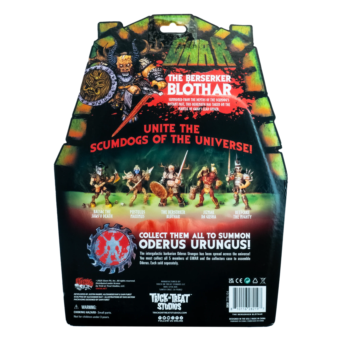 GWAR: Blöthar the Berserker - 5" Action Figure - Trick or Treat Studios