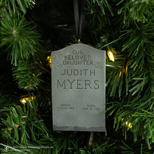 Halloween (1978): Judith Myers Tombstone - Holiday Horrors Ornament - Trick or Treat Studios