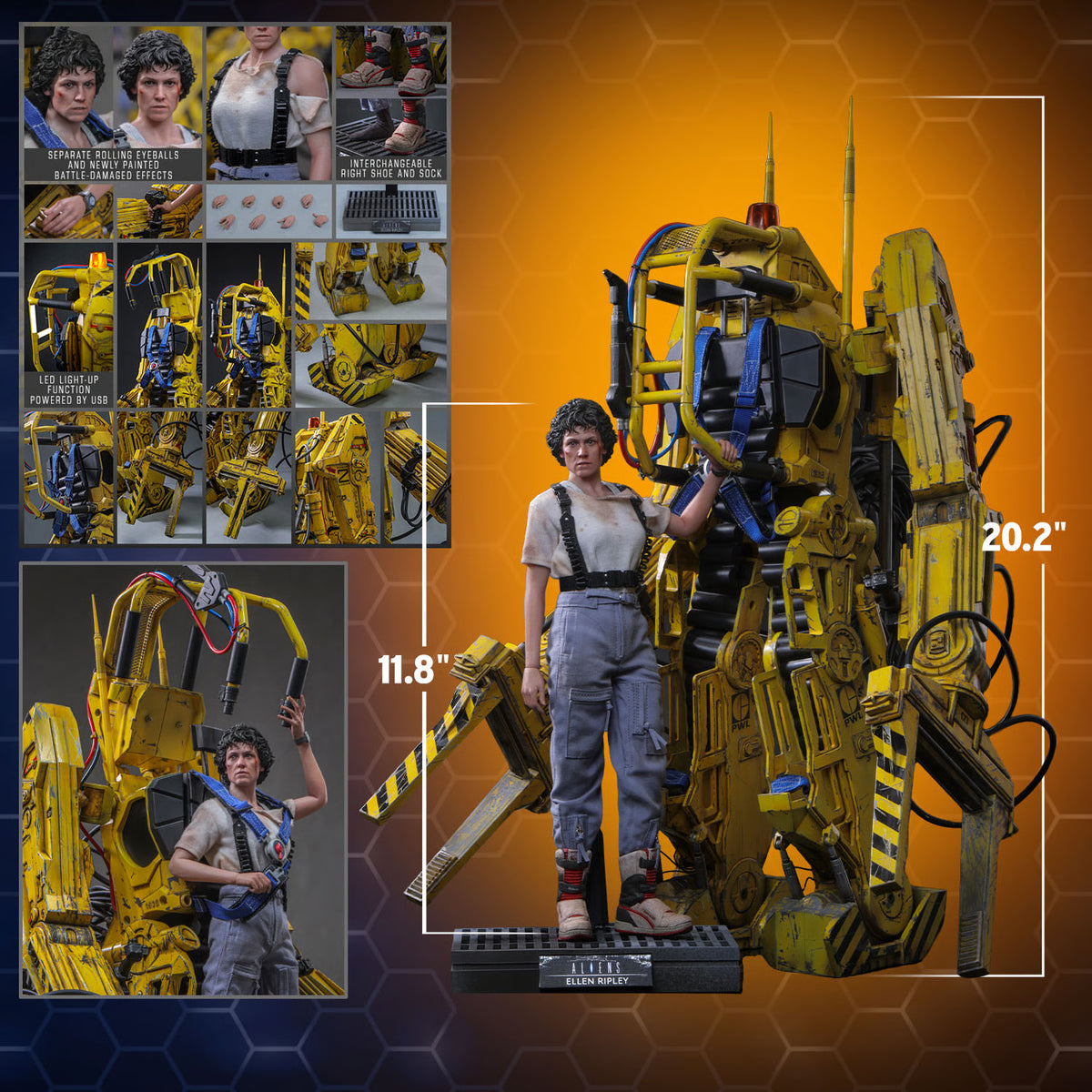 Aliens: Ellen Ripley and Power Loader - 1/6 Scale Figure Set (Pre-Order)