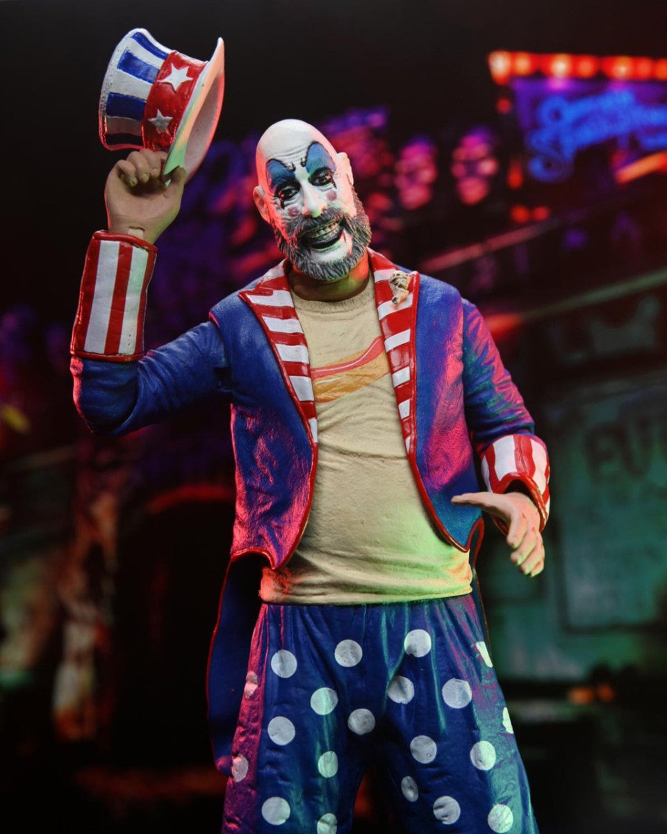 House of 1000 Corpses: Captain Spaulding (Tailcoat) 20th Anniversary - 7" Scale Figure - NECA