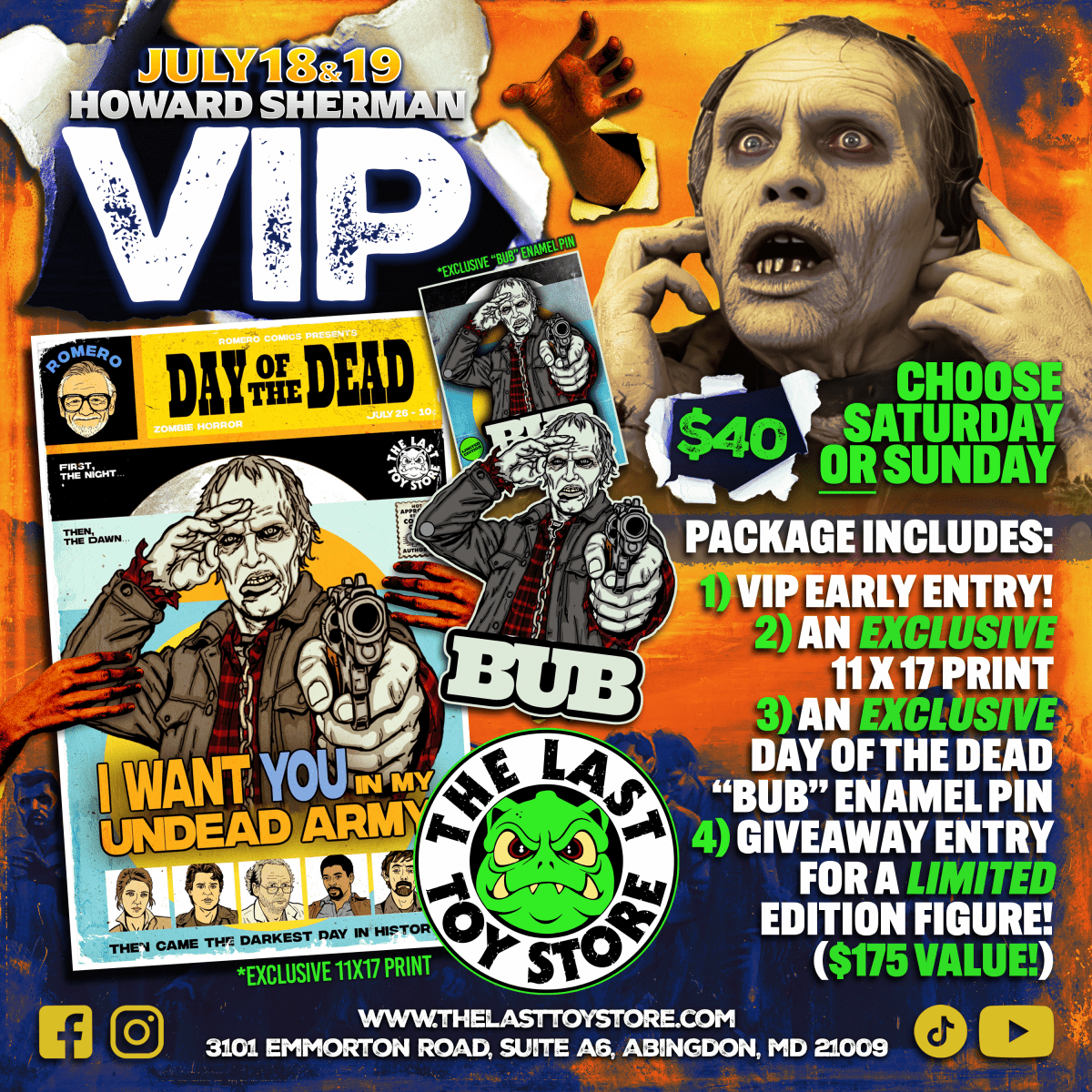 Howard Sherman "Bub" - VIP Package (Pre - Order) - The Last Toy Store