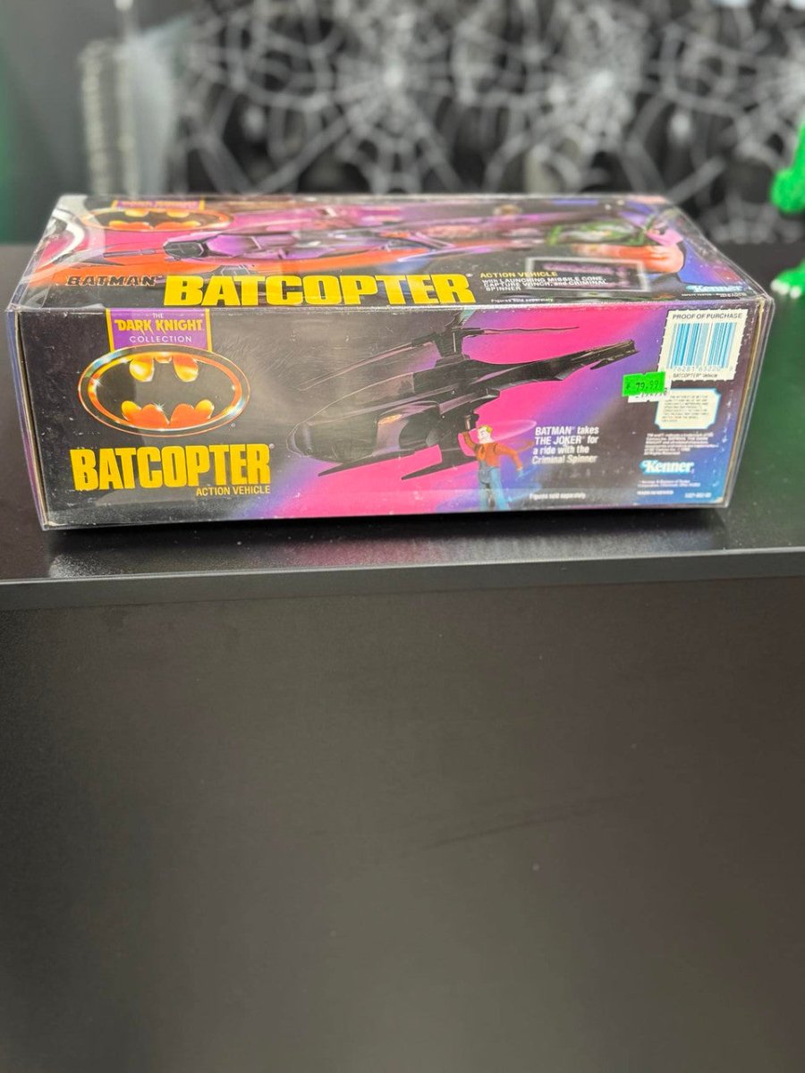 Kenner Batman - Batcopter Vehicle with Launching Missile Cone, Capture Winch and Criminal Spinner - The Last Toy Store