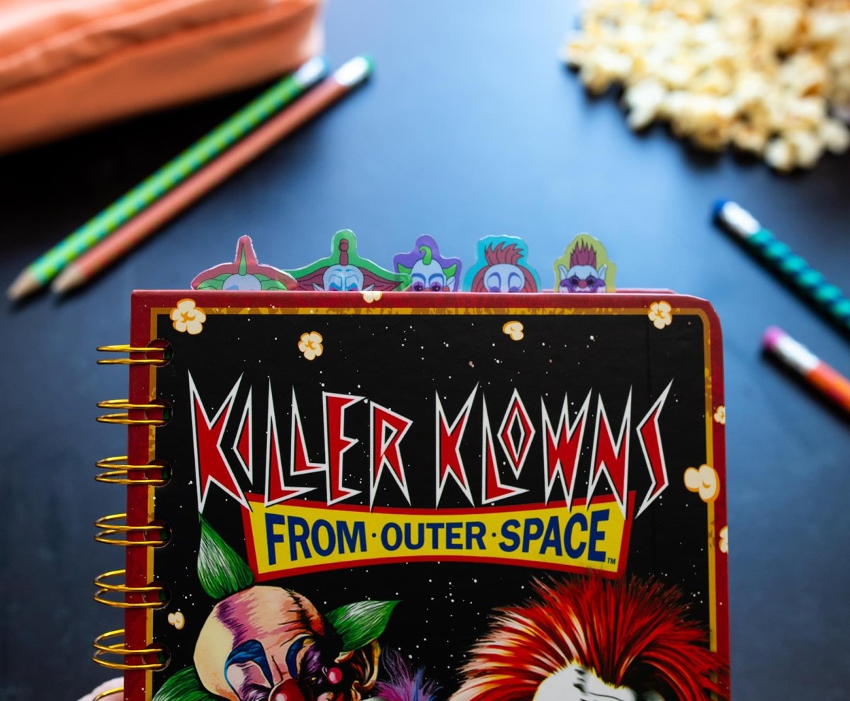 Killer Klowns from Outer Space - 5 Tab Spiral Notebook - Silver Buffalo